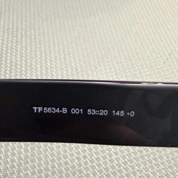 Tom Ford Black Glasses with Gold Accents